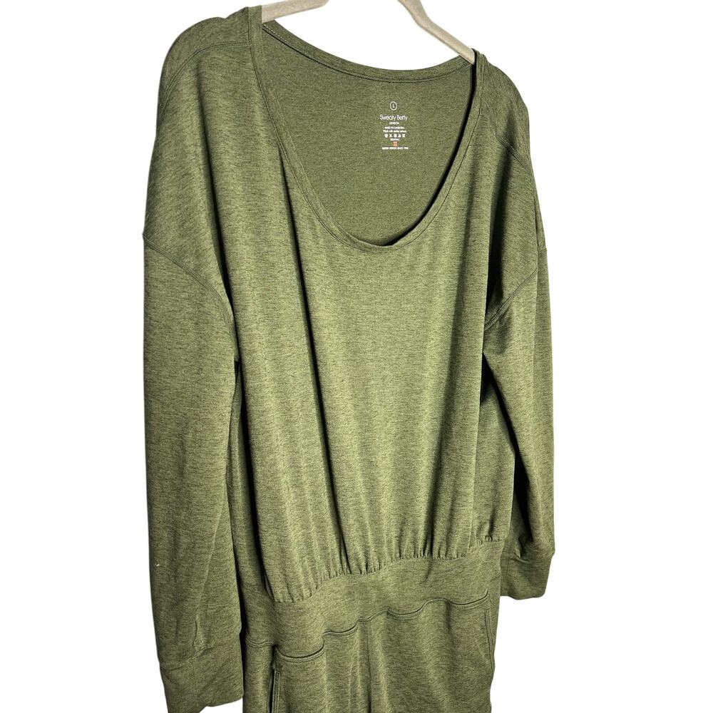 Sweaty Betty Gary Long Sleeve Jumpsuit Green Size Large Lounge - Picture 5 of 9
